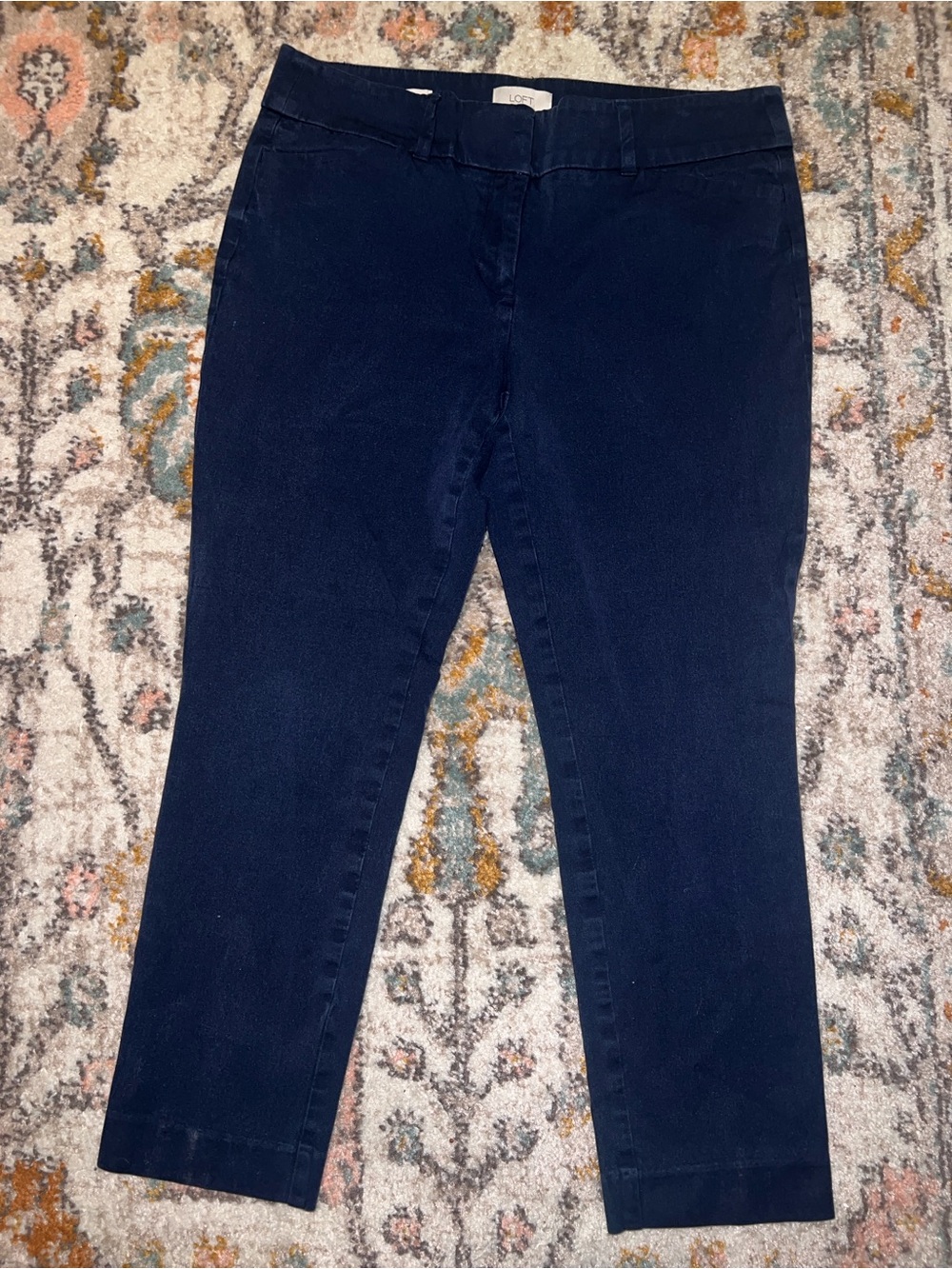 Loft Women’s Dark Blue Skinny Ankle Pants